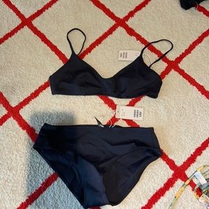 Navy Cos bikini, top size 10, bottoms size 8